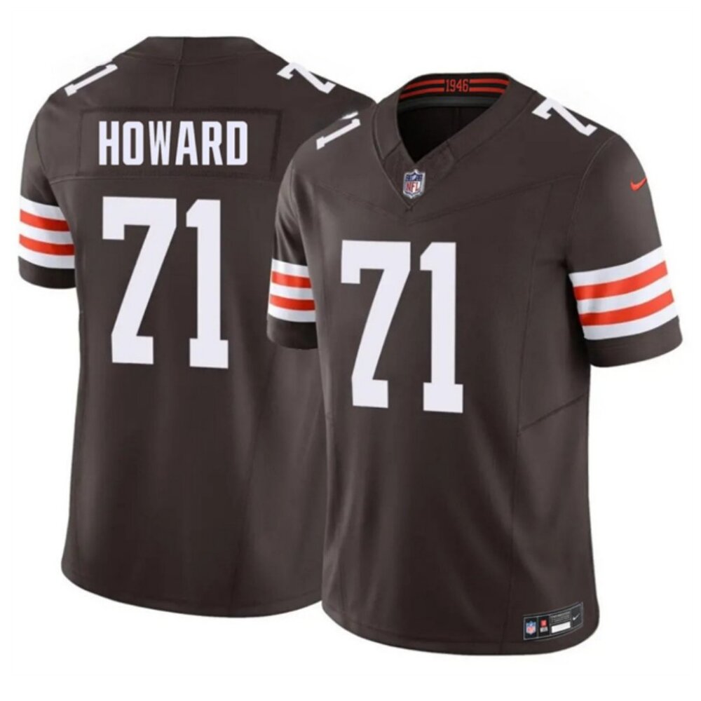 Can Select Mens Youths  Tytus Howard Brown Jersey Vapor Stitched